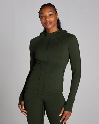 MP Women's Tempo Ultra Hooded Jacket - Forest Green