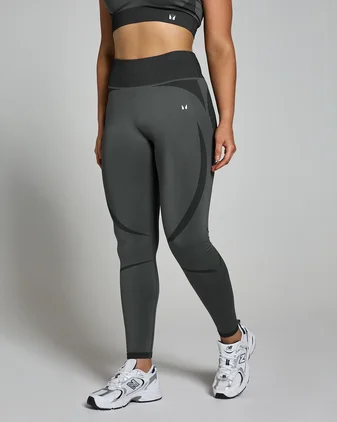 MP Women's Two Toned Seamless Leggings - Black