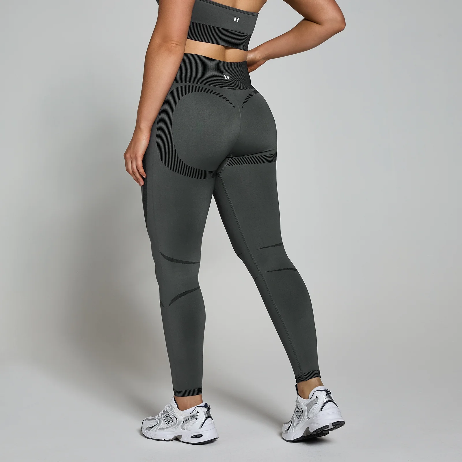 MP Women's Two Toned Seamless Leggings Black