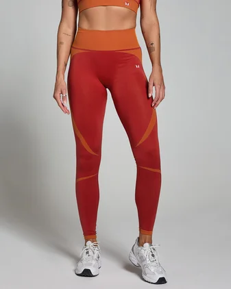 MP Women's Two Toned Seamless Leggings - Copper