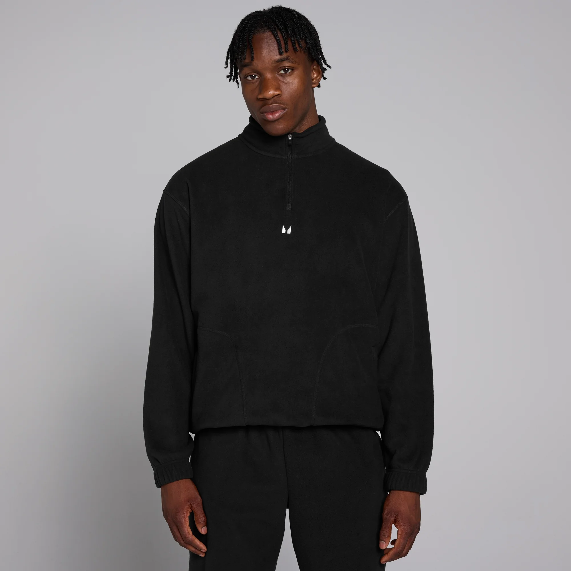 MP Men's 1/4 Zip Fleece - Black - XXL Image 1