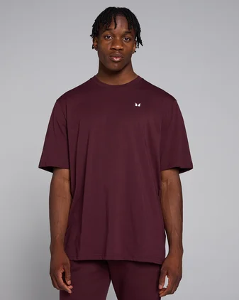 MP Men's Rest Day Oversized T-Shirt - Deep Berry