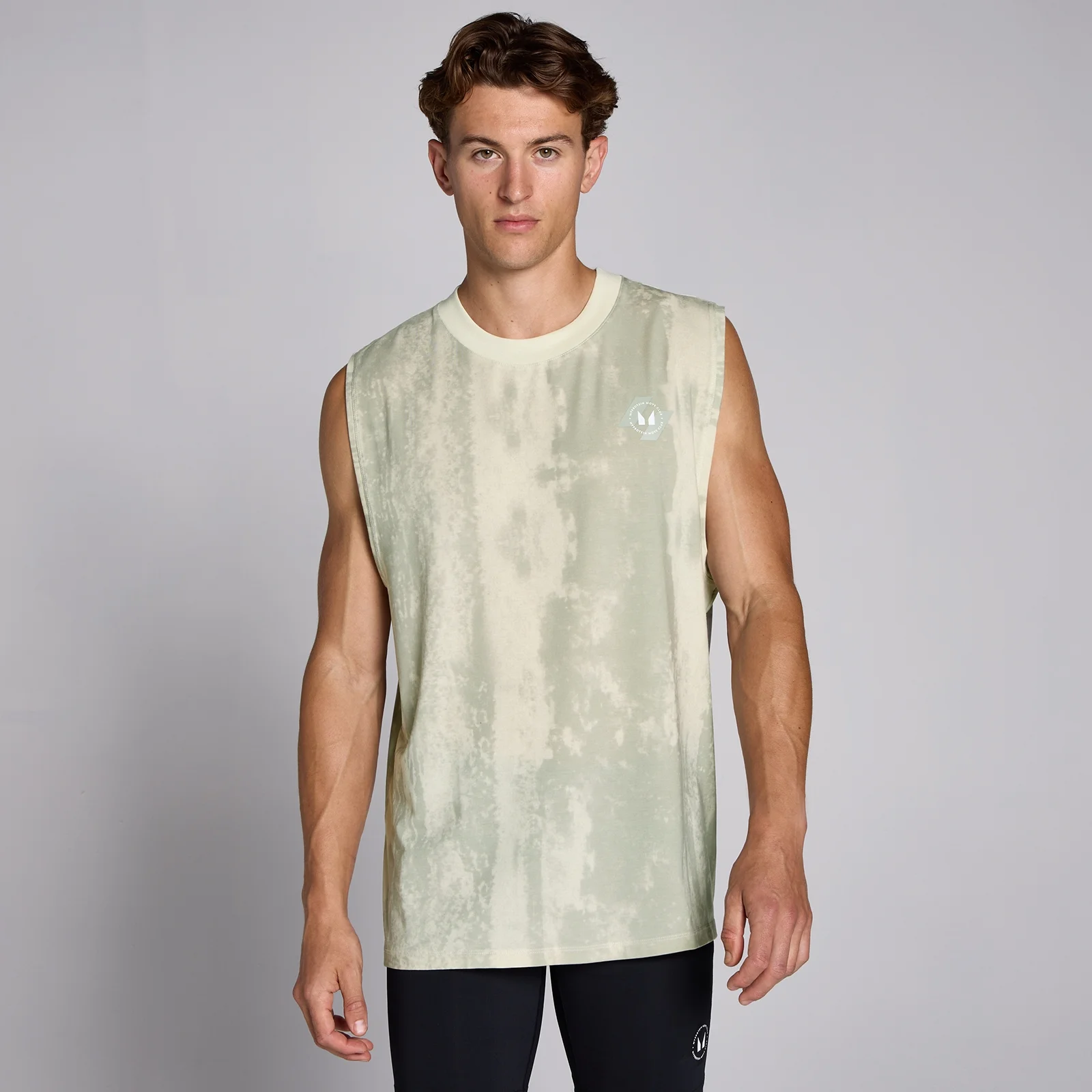 MP Men's Tempo Dropped Arm Hole Tank - Barley Green - XXL Image 1