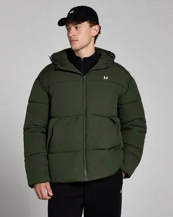 MP Men's Short Puffer - Forest Green