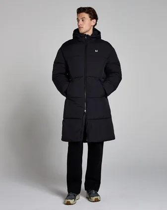 MP Men's Long Puffer Jacket - Black