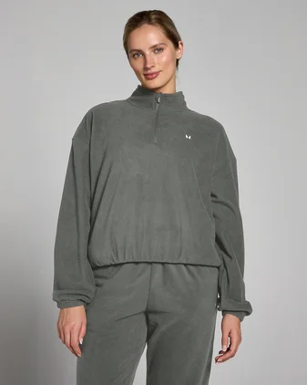 MP Women's Funnel Neck 1/4 Zip Fleece - Gunmetal