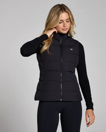 MP Women's Lightweight Puffer Gilet - Black
