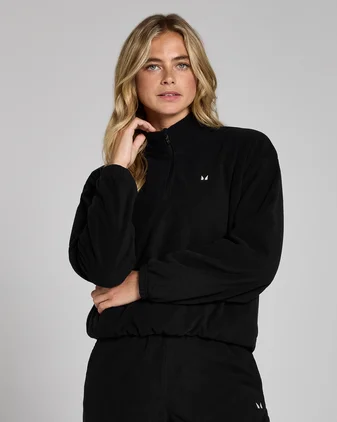 MP Women's Funnel Neck 1/4 Zip Fleece - Black