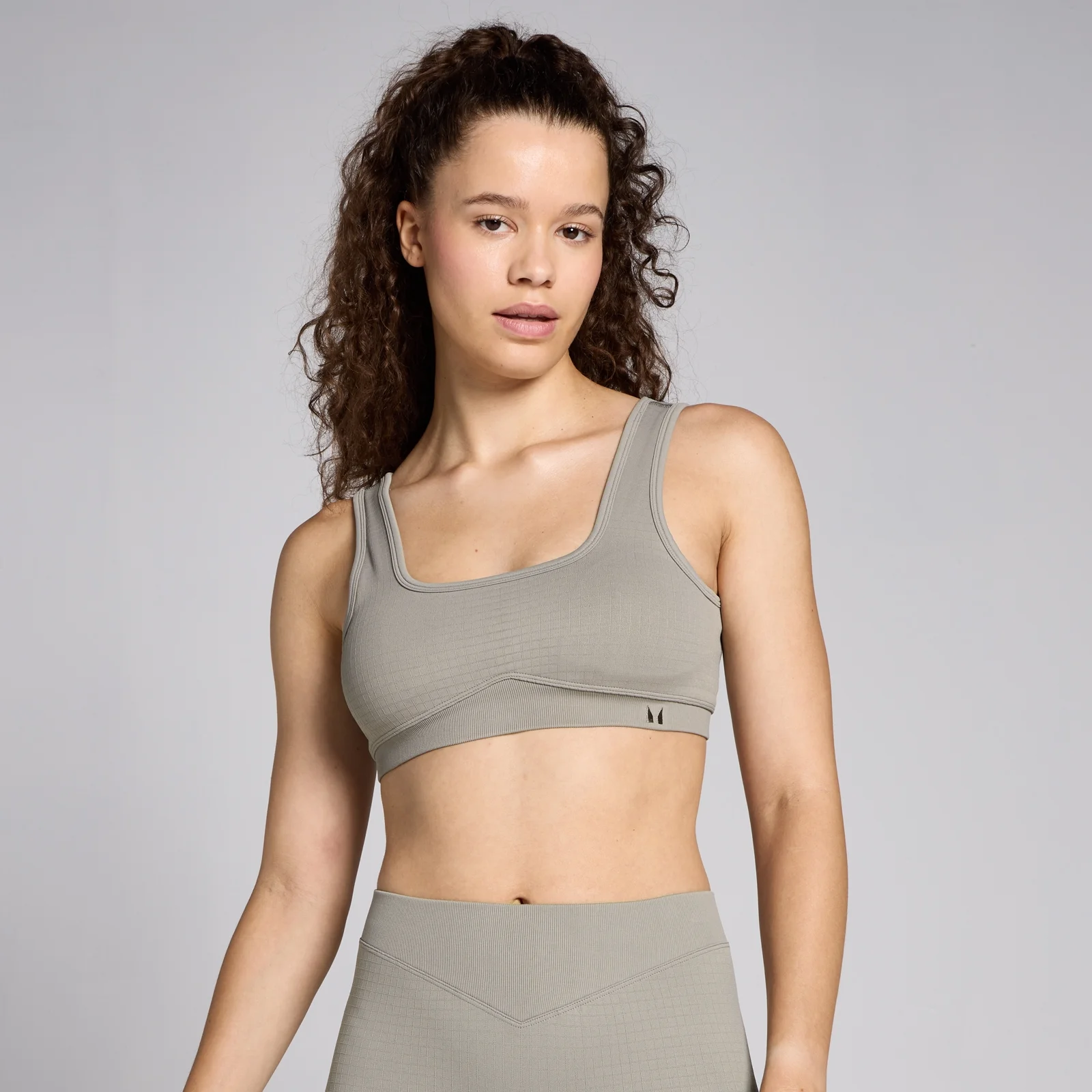 MP Women's Waffle Seamless Bra - Clay - L Image 1