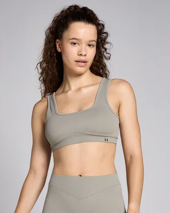 MP Women's Waffle Seamless Bra - Clay