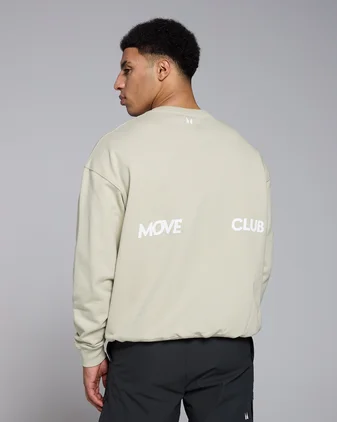 MP Men's Tempo Oversized Graphic Sweatshirt - Salt Grey