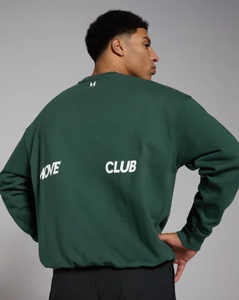 MP Men's Tempo Oversized Graphic Sweatshirt - Deep Green