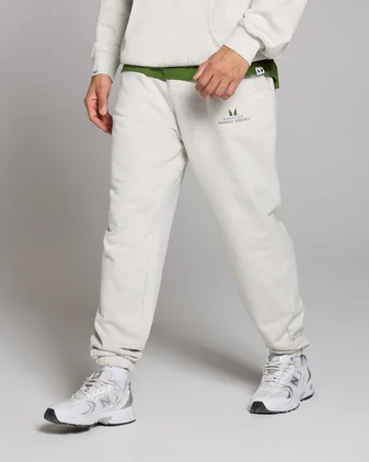 MP Men's Retro Graphic Oversized Joggers - Grey Marl