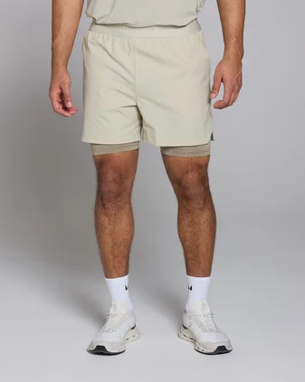 MP Men's Tempo 5" 2-in-1 Shorts - Salt Grey
