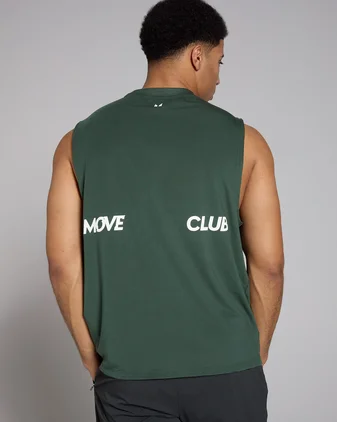 MP Men's Tempo Graphic Oversized Tank - Deep Green