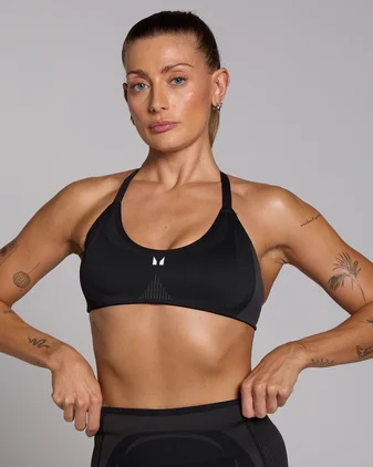 MP Women's Tempo Seamless Hybrid Sports Bra - Black