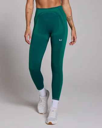 MP Women's Tempo Seamless Hybrid Leggings - Deep Teal