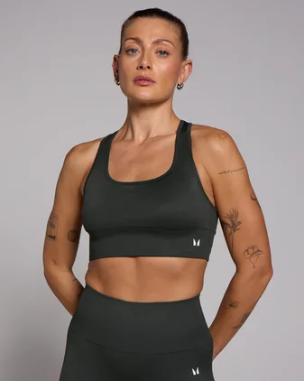 MP Women's Shape Seamless Sports Bra - Dark Shadow