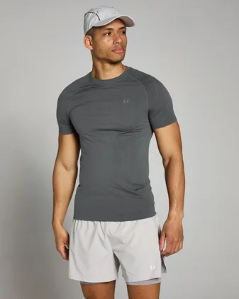 MP Men's Velocity Ultra Muscle Fit Seamless T-Shirt - Dark Grey