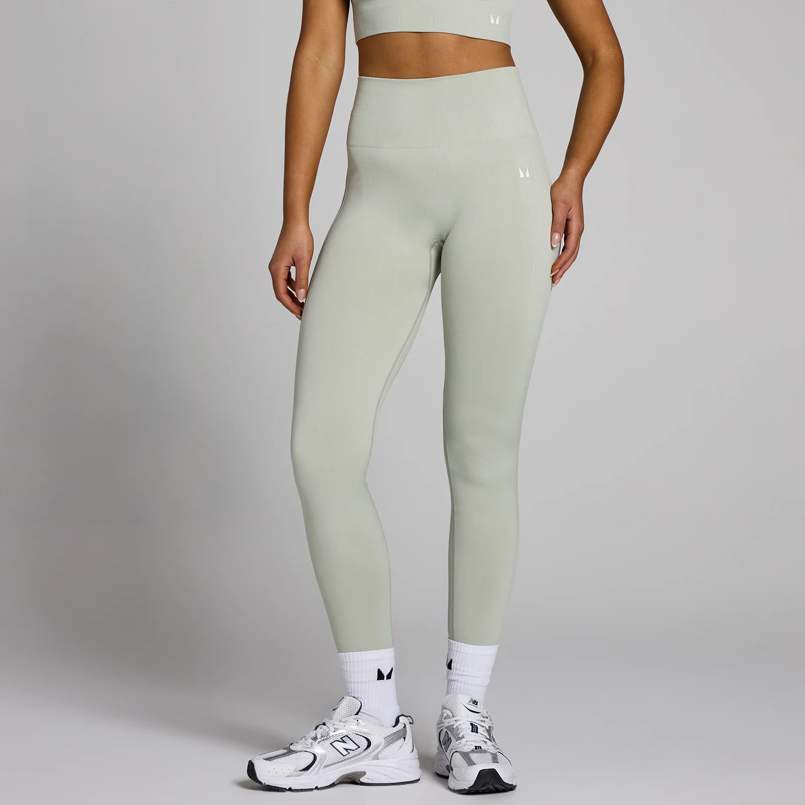 MP Women's Shape Seamless Leggings - Mineral Green - L Image 1