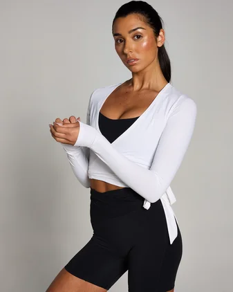 MP Women's Tempo Wrap Top - White