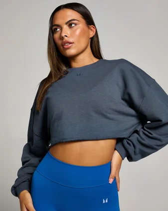 MP Women's Tempo Slouchy Cropped Sweatshirt - Midnight
