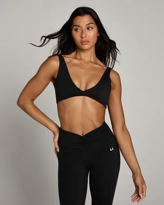 MP Women's Tempo Twist Front Sports Bra - Black