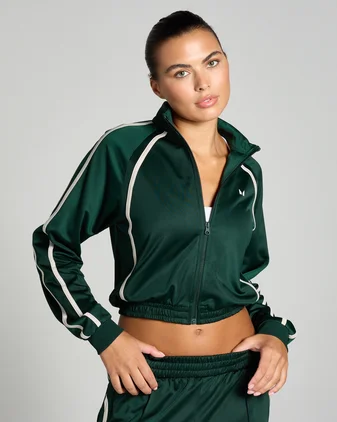MP Women's Tricot Track Jacket - Dark Emerald