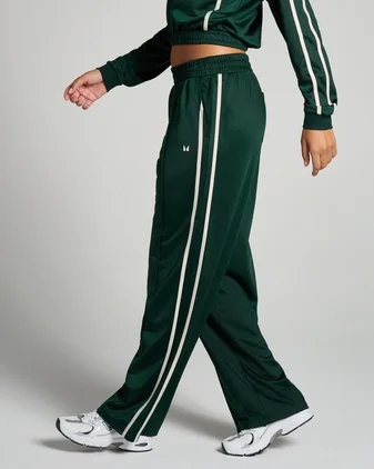 MP Women's Tricot Track Straight Leg Joggers - Dark Emerald