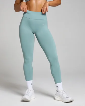 MP Women's Tempo Hybrid Mid-Rise Seamless Leggings - Lead