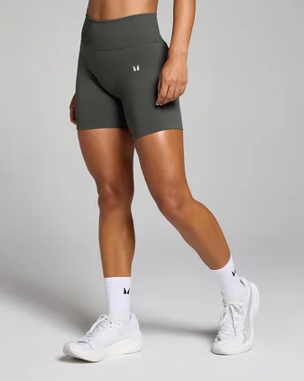 MP Women's Tempo Hybrid Mid-Rise Seamless Shorts - Night Grey