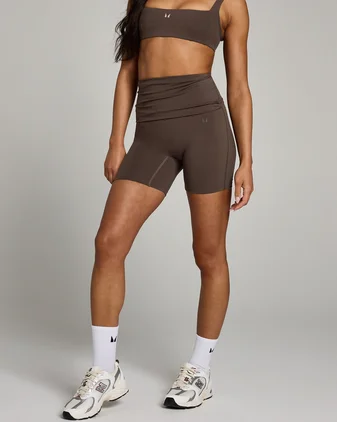 MP Women's Studio Fold Over Short - Chocolate