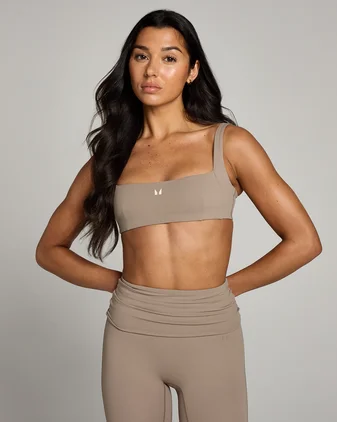 MP Women's Studio Open Back Sports Bra - Light Taupe