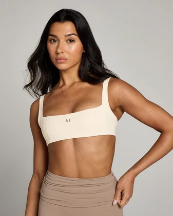 MP Women's Studio Open Back Sports Bra - Soft Cream