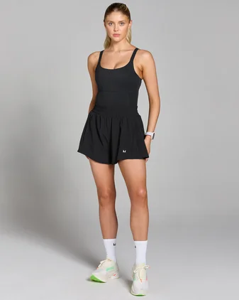 MP Women's Velocity Pleated Short All In One - Black