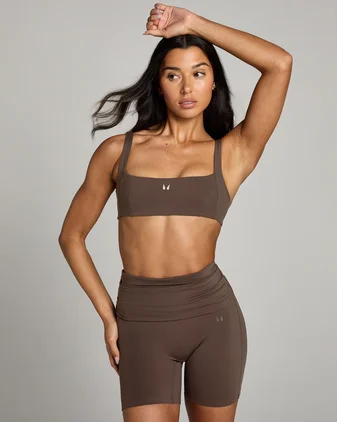 MP Women's Studio Open Back Sports Bra - Chocolate