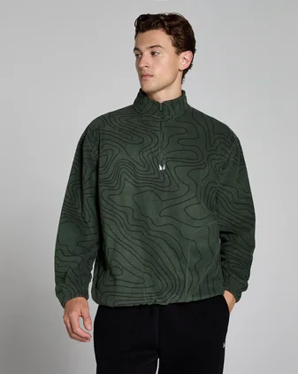 MP Men's Printed Fleece - Forest Green