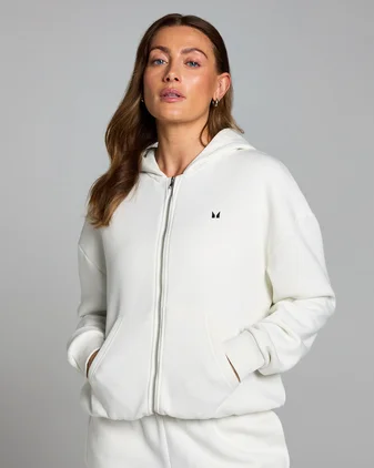 MP Women's Basics Zip Through Hoodie - Cloud