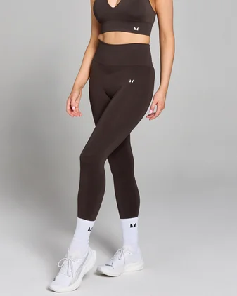 MP Women's Tempo Seamless Scrunch Leggings - Chocolate