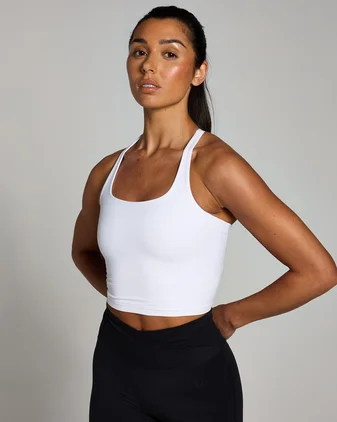 MP Women's Tempo Strappy Racerback Vest - White