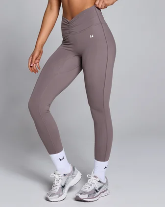 MP Women's Tempo Ruched Front Leggings - Mocha