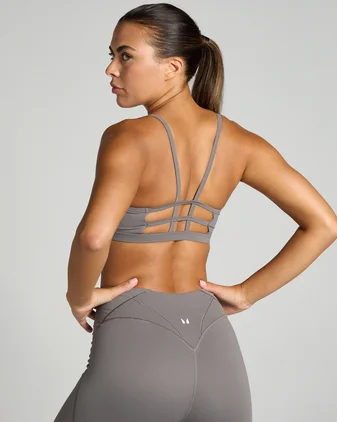 MP Women's Tempo Ultra Strappy Bra - Dark Truffle