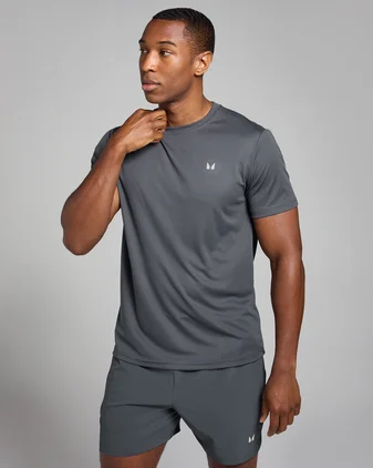 MP Men's Active Grid Training T-Shirt - Dark Grey