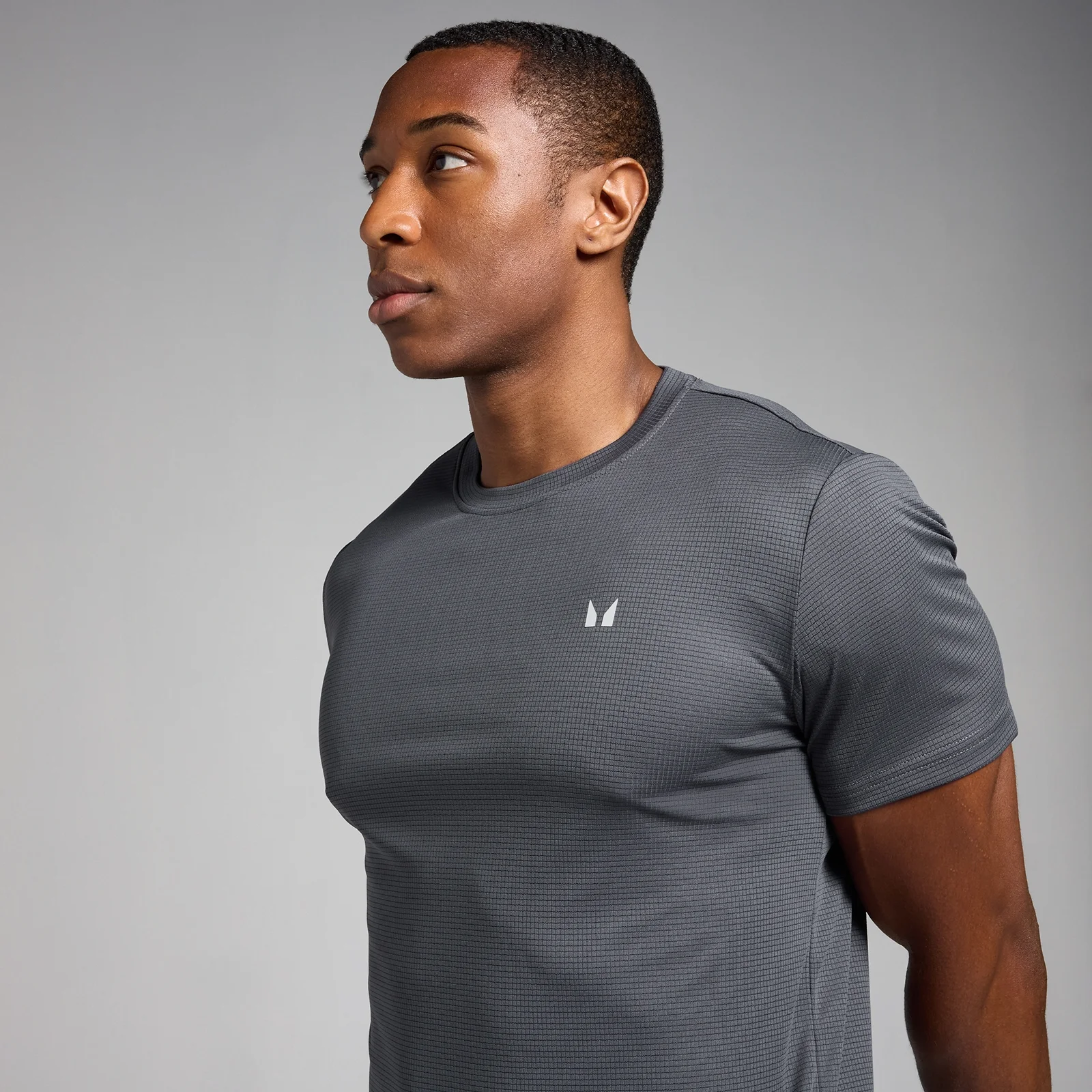 GYM LIFE Men’s Athletic T-Shirt – Workout & Fitness Tee In Slate Heather Gray – Athletic Fit, Brand New With Tags