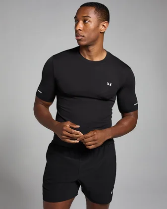 MP Men's Active Seamless Printed T-Shirt - Black