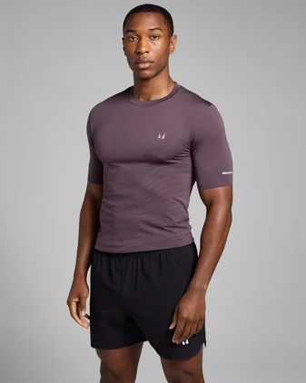 MP Men's Active Seamless Printed T-Shirt - Deep Purple