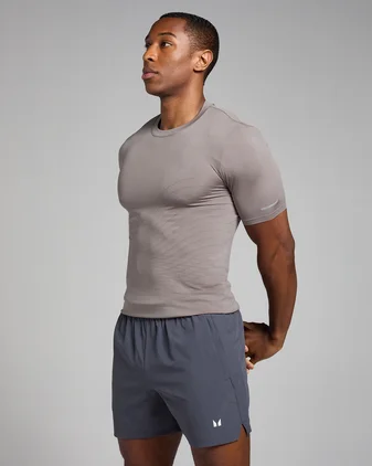 MP Men's Active Seamless Printed T-Shirt - Cool Grey