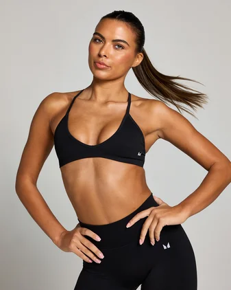 MP Women's Seamless Micro Bralette - Black