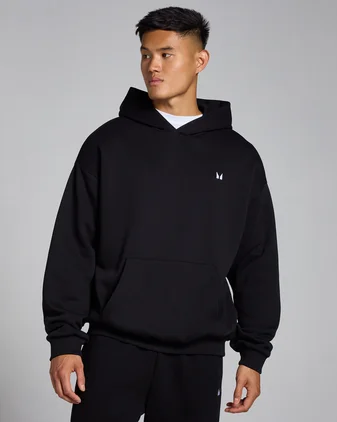MP Men's Rest Day Oversized Hoodie - Black