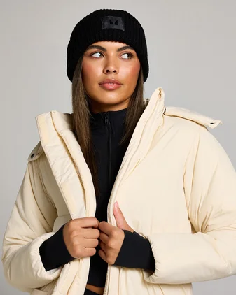 MP Knit Beanie Hat - Black